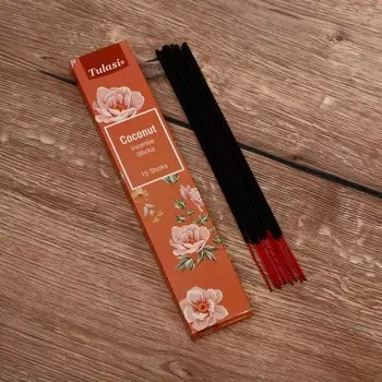 Благовония "Tulasi" 15 аромапалочек Кокос