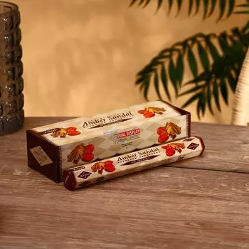 Благовония "Tulasi" 20 аромапалочек Амбра и сандал