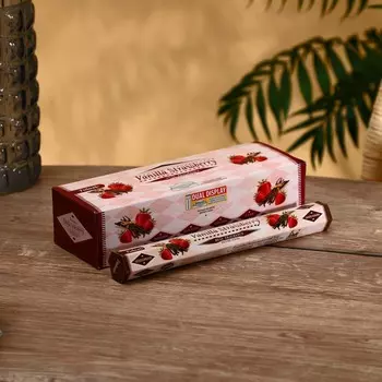 Благовония "Tulasi" 20 аромапалочек Клубника и ваниль