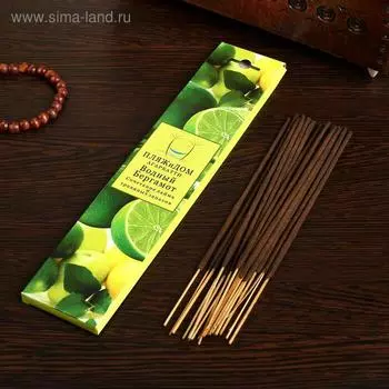 Благовония "Свежесть Водный бергамот", 20 палочек в упаковке