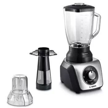 Блендер Bosch MMB64G6M, стационарный, 800 Вт, 2.3 л, 1 скорость, серебристый