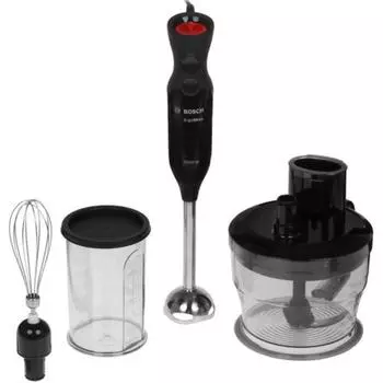 Блендер Bosch MS62B6190, погружной, 1000 Вт, 0.6 л, 12 скоростей, чёрный