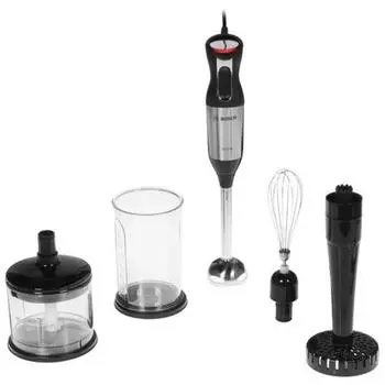 Блендер Bosch MS6CM6155, погружной, 1000 Вт, 0.5 л, 12 скоростей, чёрный