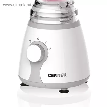 Блендер Centek CT-1326, стационарный, 600Вт, 1.5 л, 5 скорости+импульс.режим, стакан, серый