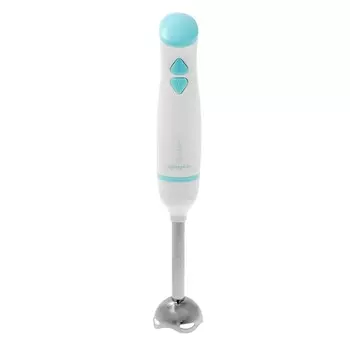 Блендер МАТРЁНА МА-053, погружной, 350 Вт, 2 скорости, турборежим, бело-голубой