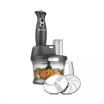 Блендер Vitek VT-1476, стационарный, 700 Вт, 1.5/0.8 л, 7 скоростей, чёрный