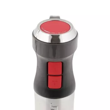 Блендер Zelmer ZHB4650 VARIO, погружной, 1400 Вт, 2 скорости, режим турбо, серо-красный