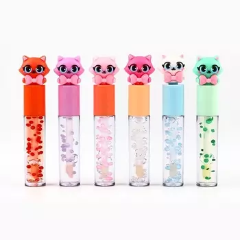 Блеск для губ «Кошечка» для девочек, тон прозрачный, 8 мл МИКС