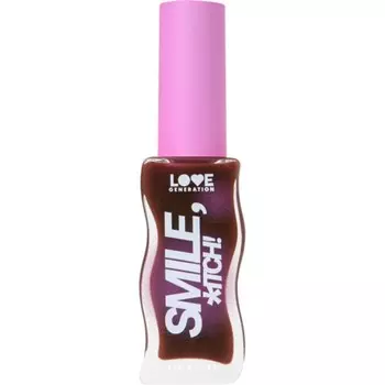 Блеск для губ Love Generation Smile, *itch!, тон 10 винный , 10 мл