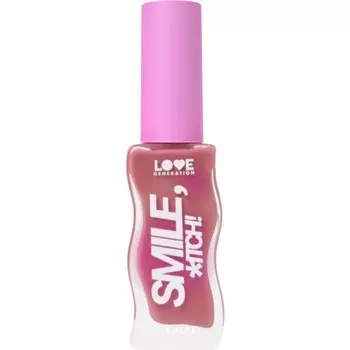 Блеск для губ Love Generation Smile, *itch!, тон 02 холодный розовый, 10 мл