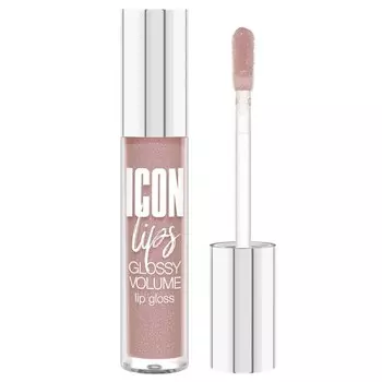 Блеск для губ Luxvisage Icon Lips, с эффектом объёма, тон 505 Ice Beige, 3.4 г