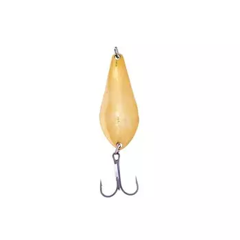 Блесна Питерская колеблющаяся "Атом-2", 70-х годов, цвет жёлто-белый, 14 г