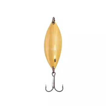 Блесна Питерская колеблющаяся "Крокодил", цвет жёлто-белый, 20 г