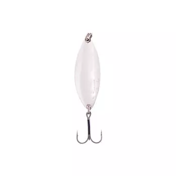 Блесна Питерская колеблющаяся "Крокодил" малый, 6 см, цвет белый, 11 г