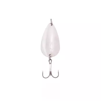 Блесна Питерская колеблющаяся "Ложка-классика", цвет белый, 15 г