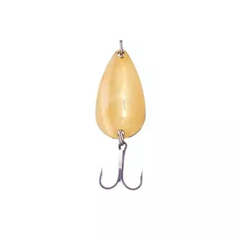 Блесна Питерская колеблющаяся "Ложка-классика", цвет жёлто-белый, 20 г