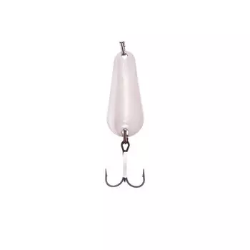 Блесна Питерская колеблющаяся "Окуневая", цвет белый, 9 г