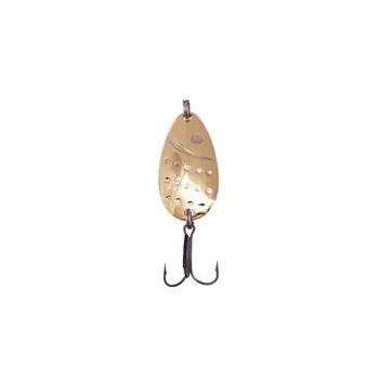 Блесна Питерская колеблющаяся "Пятнистая", цвет жёлто-белый, 12 г