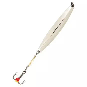 Блесна вертикальная зимняя Lucky John NAIL BLADE с цепочкой и тройником, 4.5 см, S блистер