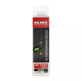 Блесна вращающаяся Akara Action Series Aglia 0, 2.5 г, цвет A34
