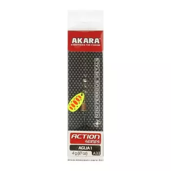 Блесна вращающаяся Akara Action Series Aglia 1, 4 г, цвет A33