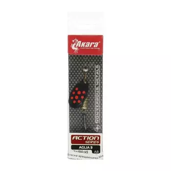 Блесна вращающаяся Akara Action Series Aglia 3, 7 г, цвет A8