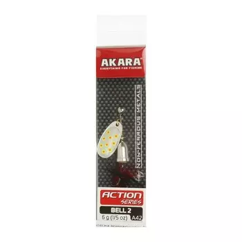 Блесна вращающаяся Akara Action Series Bell, 6 г, цвет A42