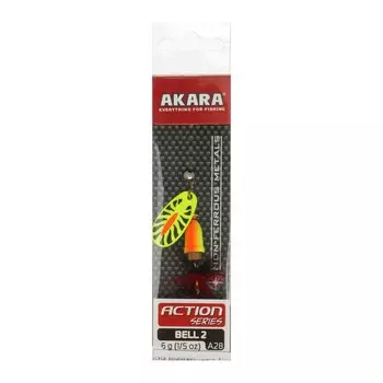 Блесна вращающаяся Akara Action Series Bell, 6 г, цвет A28