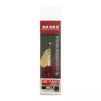 Блесна вращающаяся Akara Action Series Bell, 8 г, цвет A40