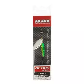 Блесна вращающаяся Akara Action Series Libra 2, 8 г, цвет A19-3