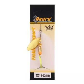 Блесна вращающаяся Akara C-5031, 6 г, цвет Go 116