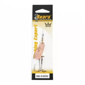 Блесна вращающаяся Akara C-5082, 10 г, цвет 002/Sil