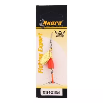 Блесна вращающаяся Akara C-5082, 4 г, цвет 003/Red