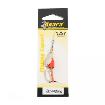 Блесна вращающаяся Akara C-5082, 4 г, цвет 001/Red