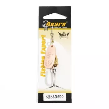 Блесна вращающаяся Akara C-5082, 8 г, цвет 002/Go