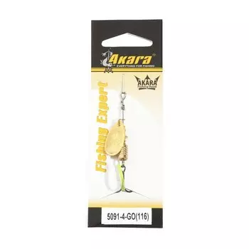 Блесна вращающаяся Akara C-5091, 4 г, цвет Go 116