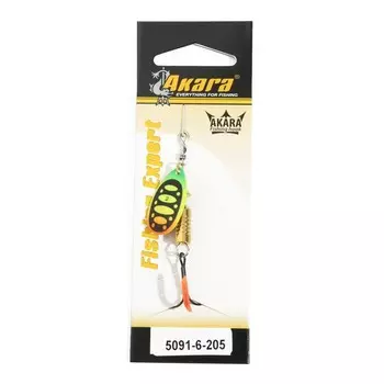 Блесна вращающаяся Akara C-5091, 6 г, цвет 205