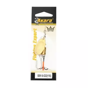 Блесна вращающаяся Akara C-5091, 8 г, цвет Go 116