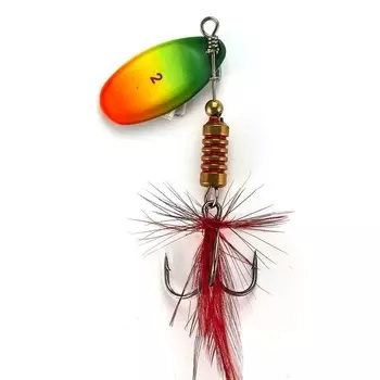 Блесна вращающаяся Lucky John spin x round 02, 5 г, цвет FT