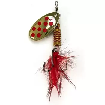 Блесна вращающаяся Lucky John spin x round 02, 5 г, цвет GR