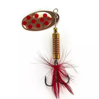 Блесна вращающаяся Lucky John spin x round 04, 11 г, цвет CR