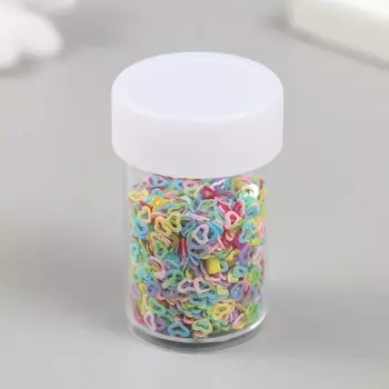 Блестки в баночке "Звёздочки" 12 шт, сердечки