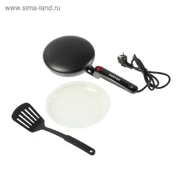 Блинница электрическая Centek CT-1455, погружная, 800 Вт, d=20 см, чёрная