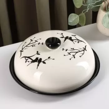 Блинница Доляна «Весенний вечер», d=23 см, цвет белый