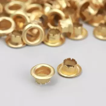 Блочка, d = 4 мм, цвет золотой