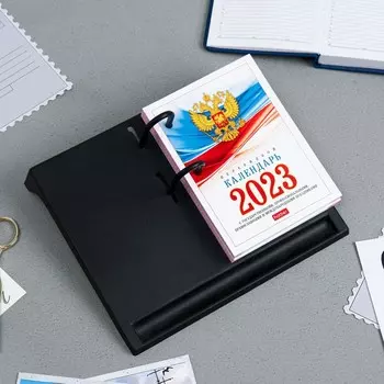 Блок для настольных календарей "Герб России" 160 л, 14 х 11 см, 2023 год