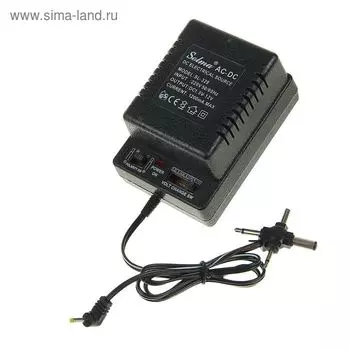 Блок питания Luazon IP-24-24-000-01, 1 А, 6 режимов 1.5-12V, переключатель полярности, 0.65 м