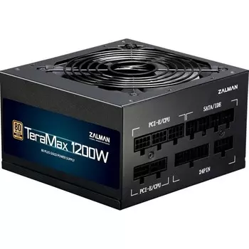 Блок питания Zalman ATX 1200W ZM1200-TMX, 24+4+4pin, APFC, 120 мм fan, 12xSATA, RTL