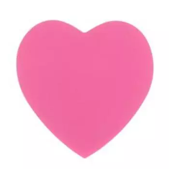 Блок с липким краем, «Сердце» 50 листов, флуоресцентные 5 цветов