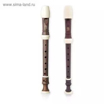 Блокфлейта Angel AWR-SW(B) Wood Grain сопрано, барочная система, коричневая, 3 части